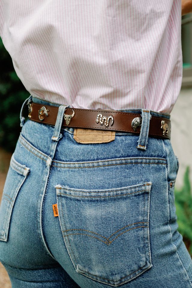 Vintage Appaloosa Trading Co. Southwestern Motif Ranger Belt by Lauren Owen of Texas #2