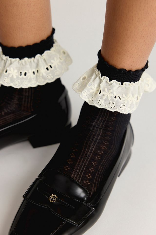 Bobby Lace Frill Socks #1
