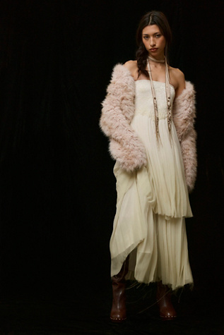 Nigel Preston Romance Strapless Maxi Dress