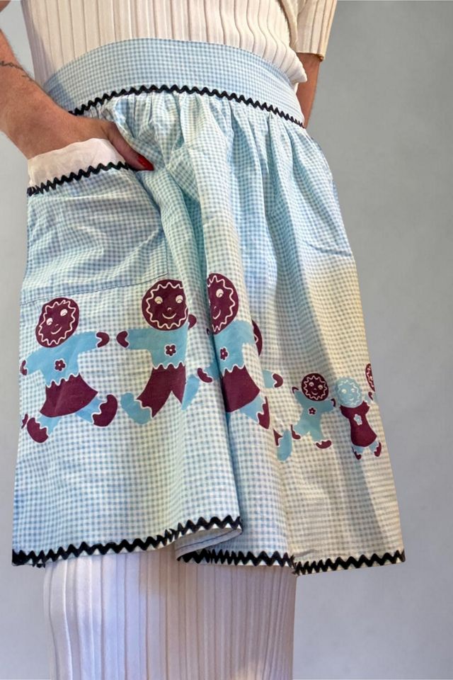 1960s Gingerbread Man Apron Selected by Personal Choice #1