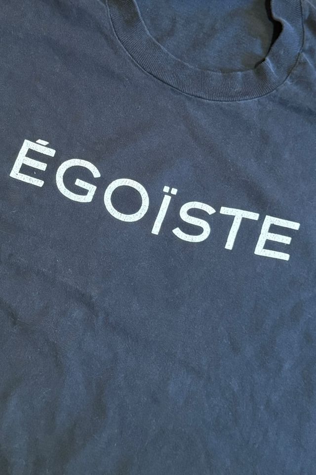 1990s Oversized Chanel Egoiste Cologne Spell Out Tee Selected by Personal Choice #1