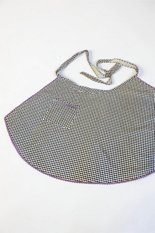 1950s Handmade Checkered Apron Selected by Personal Choice