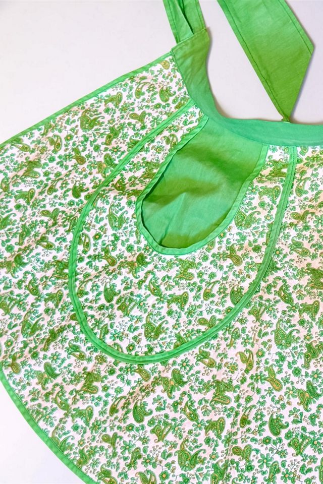 1950s Handmade Paisley Apron Selected by Personal Choice #2