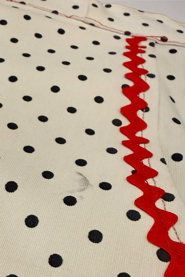1960s Handmade Polka Dot Apron Selected by Personal Choice #2