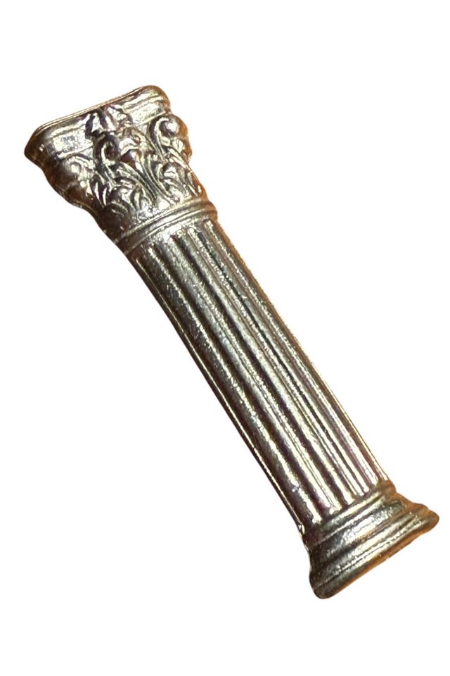 Pewter Corinthian Column Brooch Pin Selected by Personal Choice #1