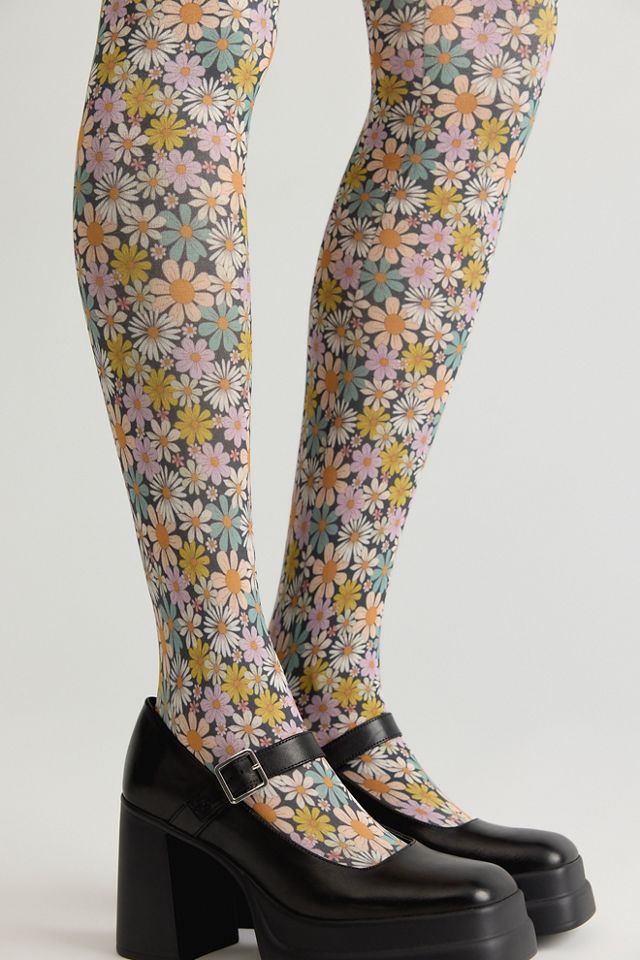 Multi Mini Flowers Tights #1