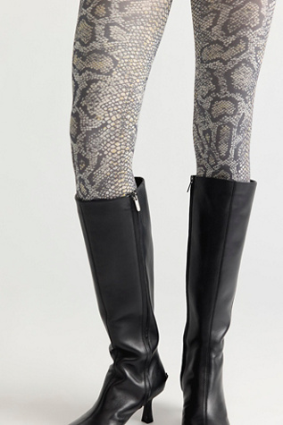 Snakeskin Pattern Tights