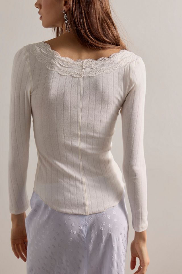 Classic Keepsake Pointelle Long Sleeve #1