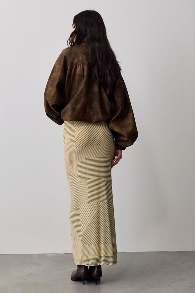FP One Stella Printed Column Maxi Skirt #1