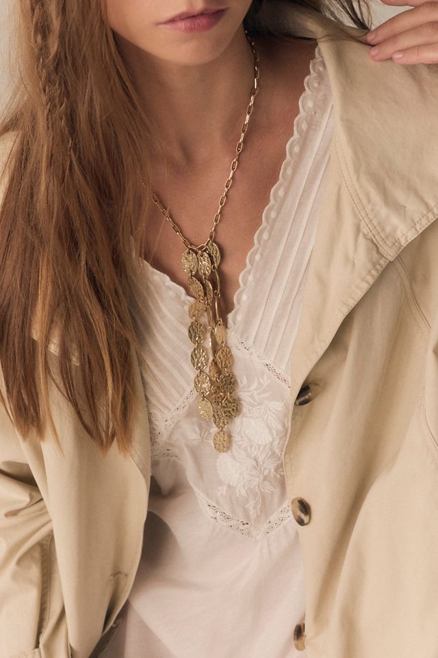 Zinnia Drop Necklace #4