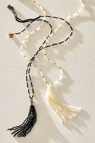 Ariana Ost Sola Beaded Tassel Necklace by Free People