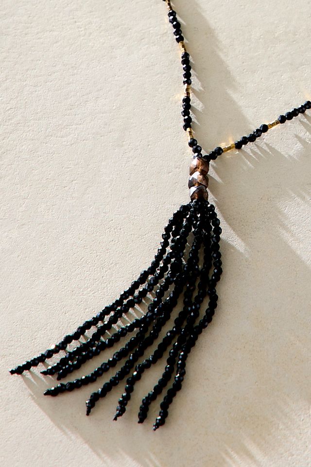 Ariana Ost Sola Beaded Tassel Necklace #3