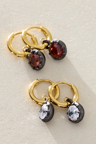 Raye Hoop & Drop Earrings