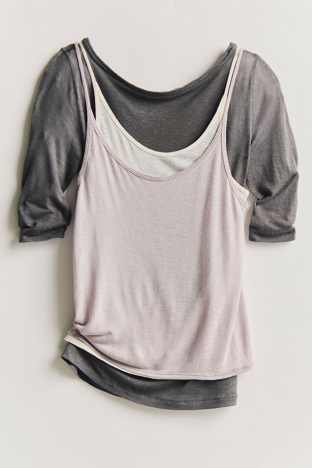 Stackable Sheer Twofer Tank #5