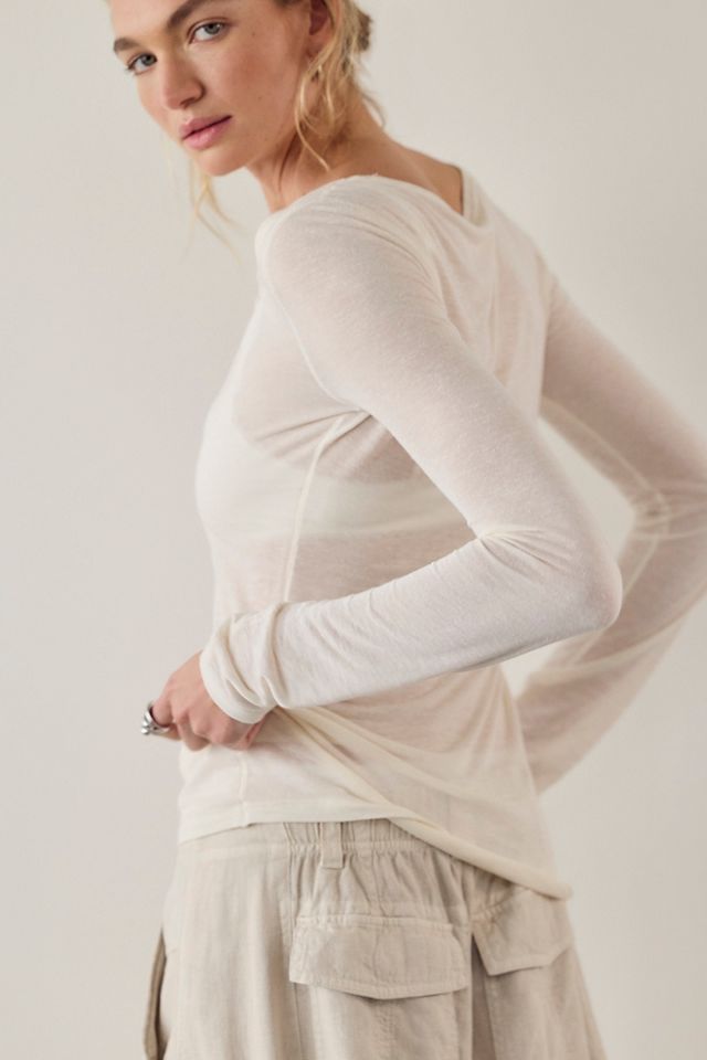 Stackable Sheer Layering Long Sleeve #1