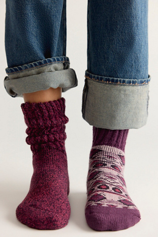 Носки Slouch, 2 шт. — Free People, цвет: Ягодный — фото 2