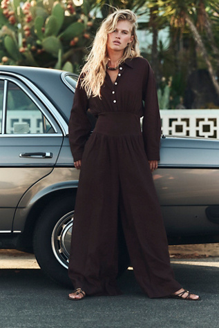 Sandshell Linen Tidepool Jumpsuit