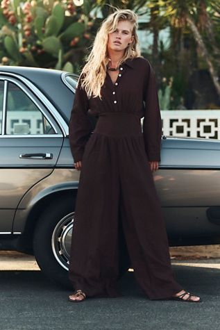 Sandshell Linen Tidepool Jumpsuit