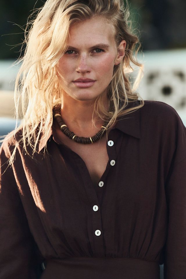 Sandshell Linen Tidepool Jumpsuit #3