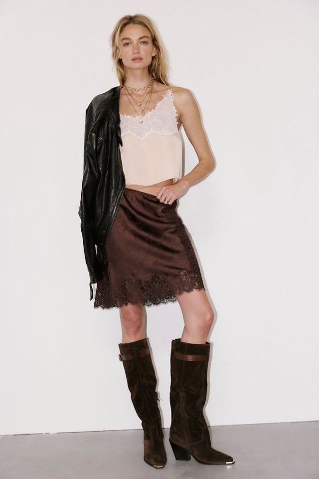 Don't Tell Mini Slip Skirt #3