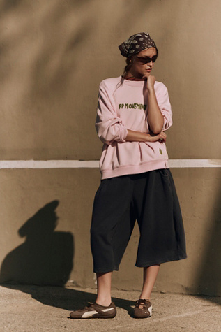 Trackline Cropped Easy Pants