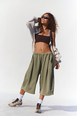 Trackline Cropped Easy Pants