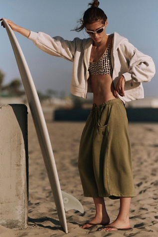 Trackline Cropped Easy Pants