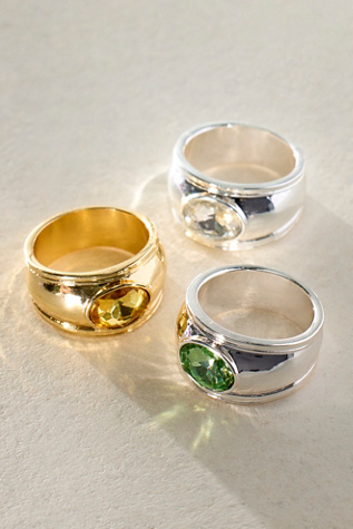 Orbit Stone Pinky Ring