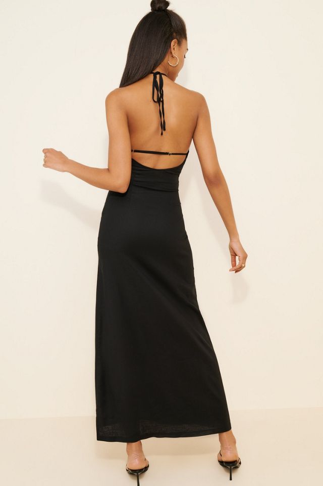 Riot Swim Dani Cross Halter Maxi Dress #1
