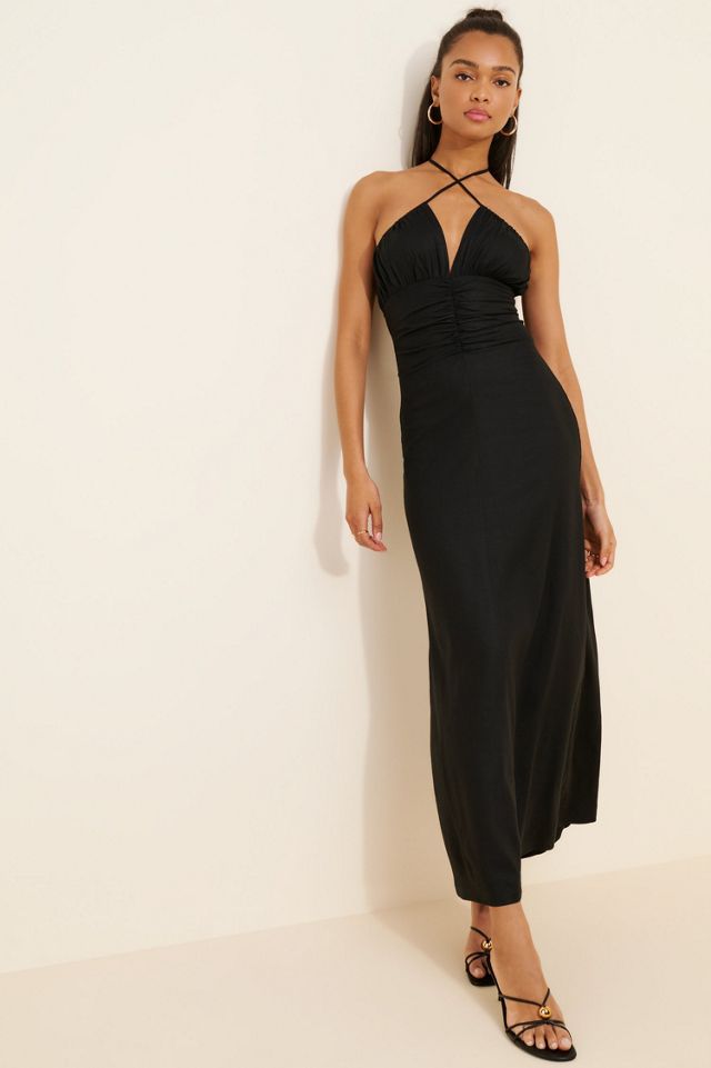 Riot Swim Dani Cross Halter Maxi Dress #3