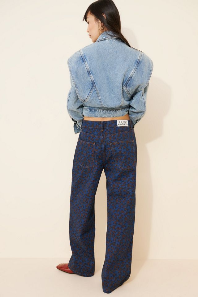 The Tiny Big Sister Berta Flowers Wide Leg Jeans #1