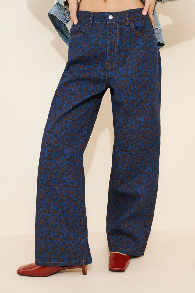 The Tiny Big Sister Berta Flowers Wide Leg Jeans #2