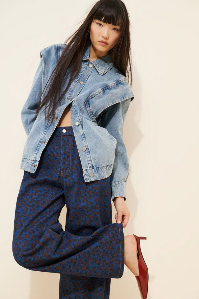 The Tiny Big Sister Berta Flowers Wide Leg Jeans #3