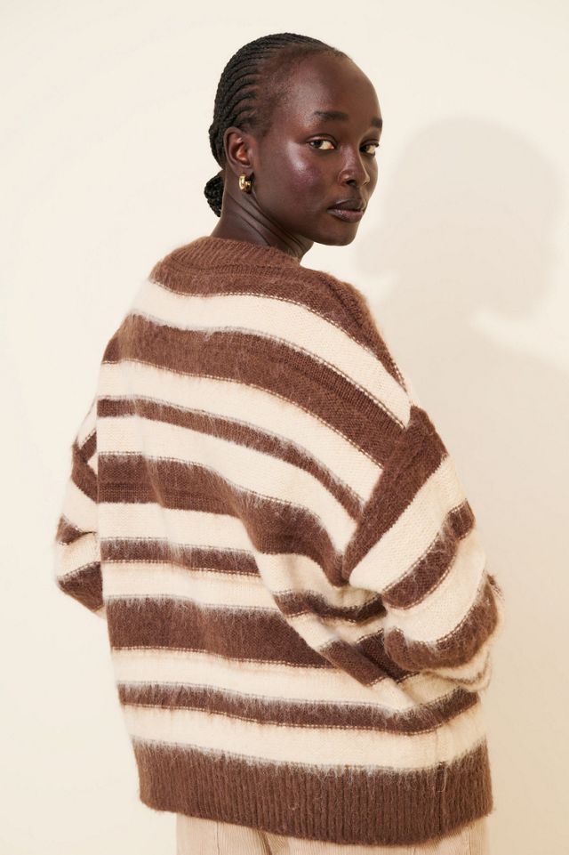 Find Me Now Long Sleeve Striped Cardigan #1