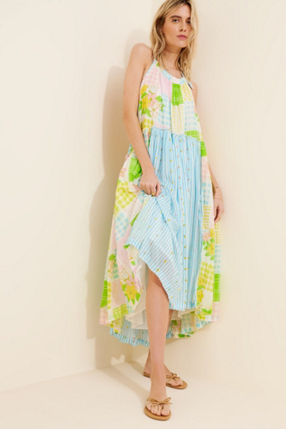 Patched And Pretty Midi Dress