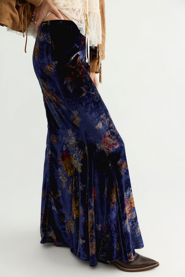 Cosmic Velvet Maxi Skirt #2