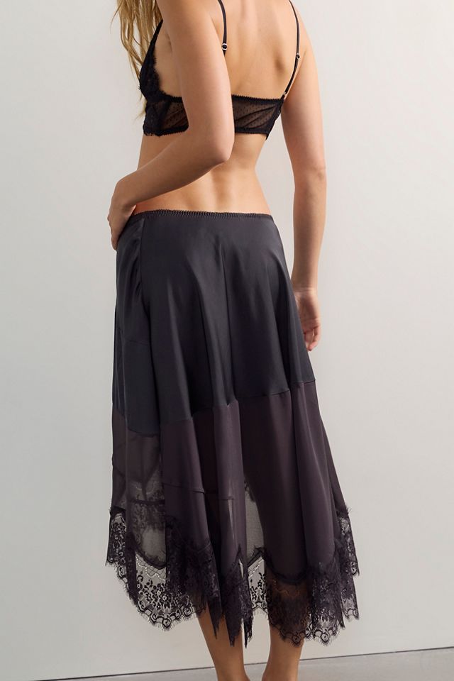 Call Me Sometime Midi Slip Skirt #1