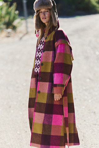 Ollie Plaid Coat by Free People