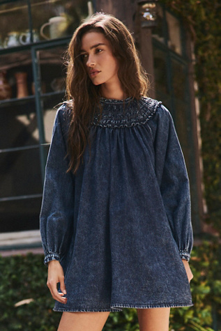Morning Dew Smocked Mini Dress