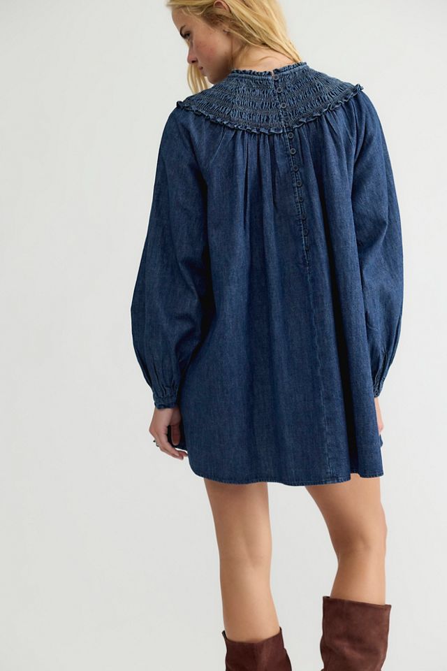 Morning Dew Smocked Mini Dress #5