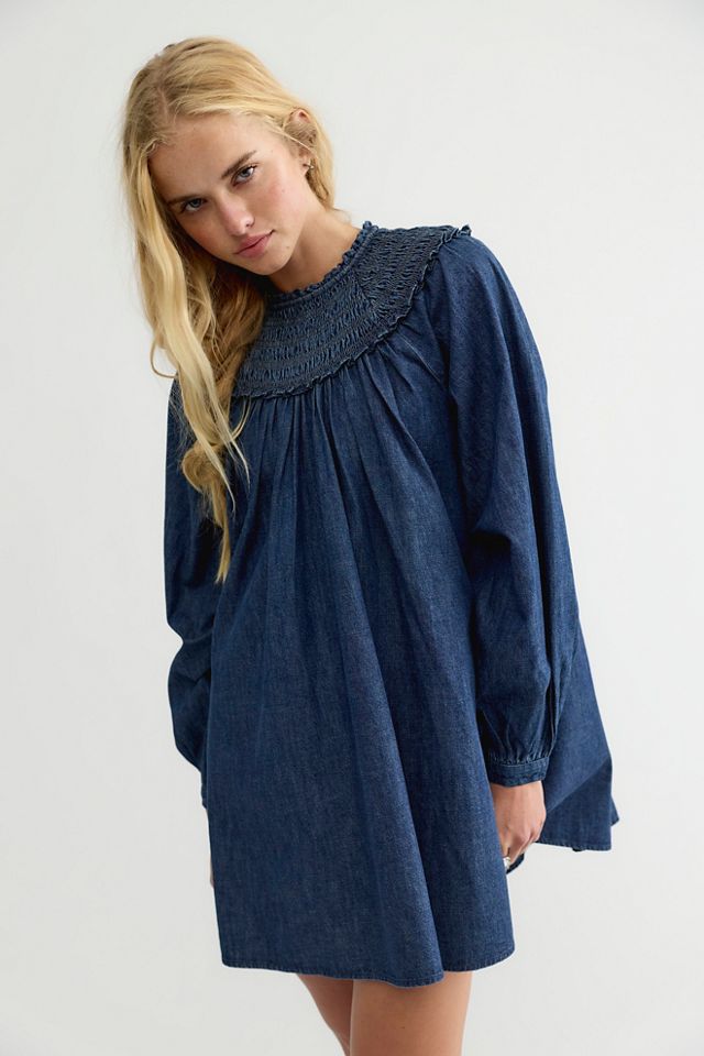Morning Dew Smocked Mini Dress #6