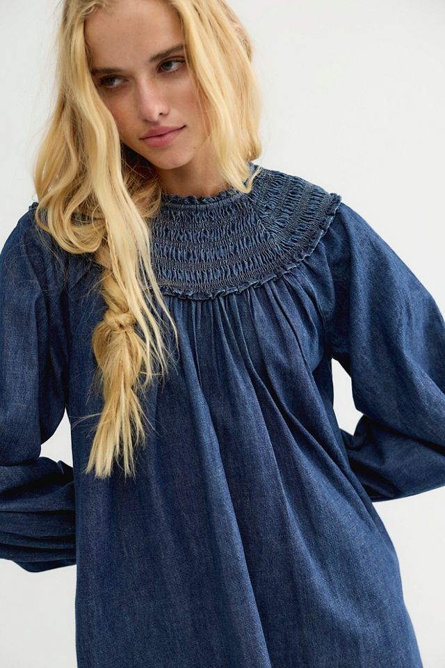 Morning Dew Smocked Mini Dress #7