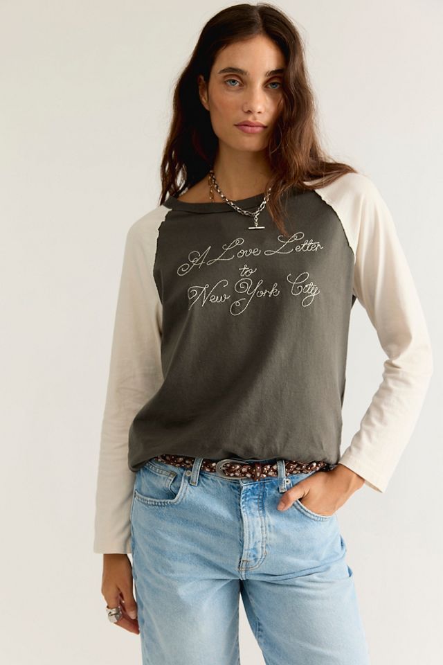 T-shirt raglan Love Letters #3
