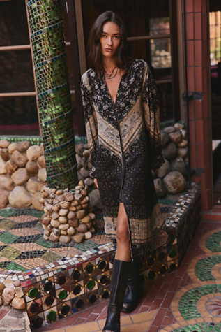Bandit Daze Midi Shirtdress by Free People