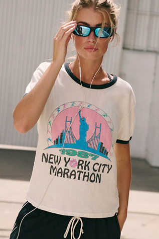 Original Retro Brand Chicago Marathon Ringer Tee