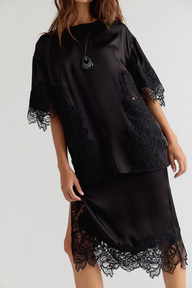 Shona Joy Eniko Lace Midi Skirt Set #2