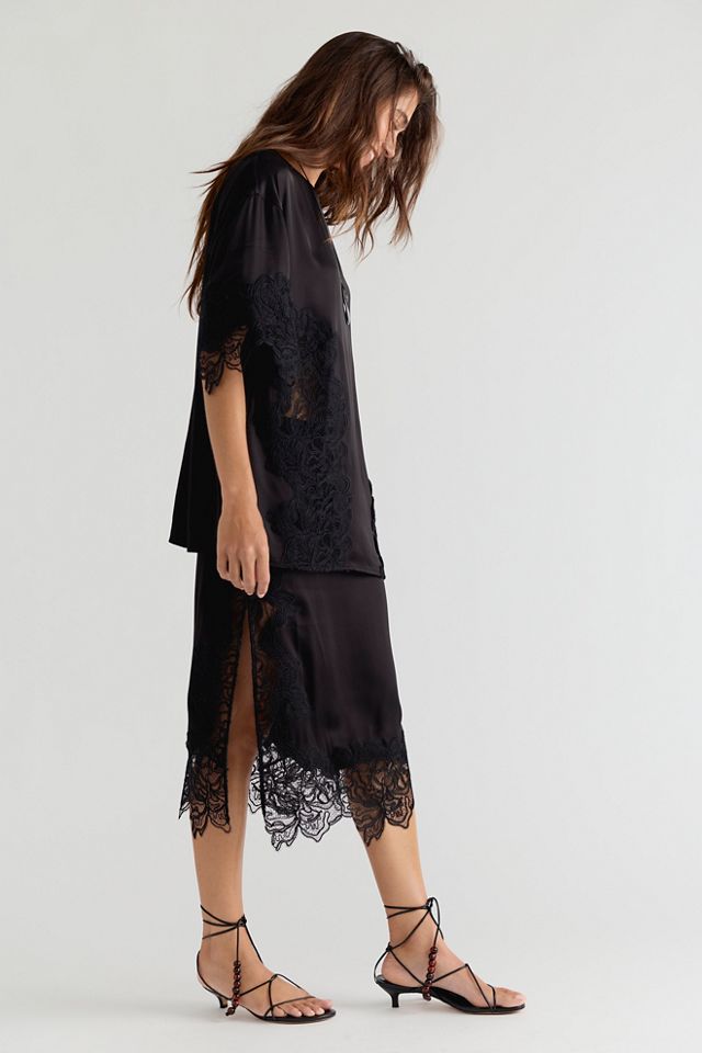 Shona Joy Eniko Lace Midi Skirt Set #3