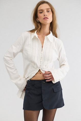 Tuxedo Twist Mini Skirt