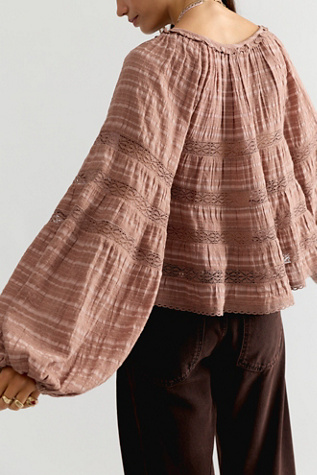 Женская блузка Free People Anya Blouse, цвет: Brownie — фото 2