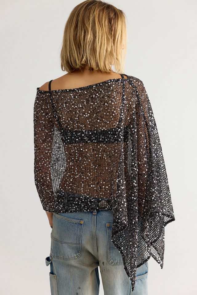 Maggie Sequin Poncho #1